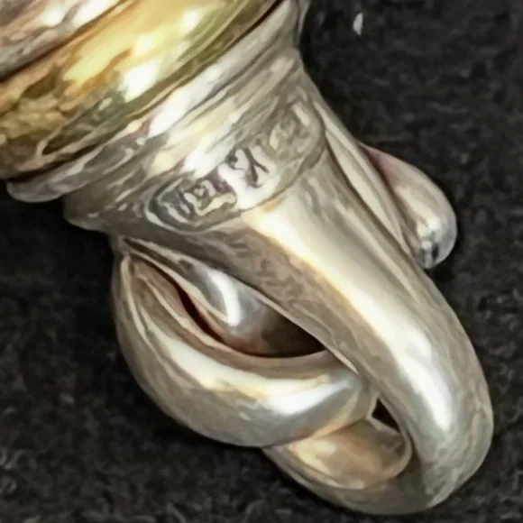 Authentic David Yurman Sterling Silver and
14k Gold Wheat Chain Bracelet - Picture 4 of 4